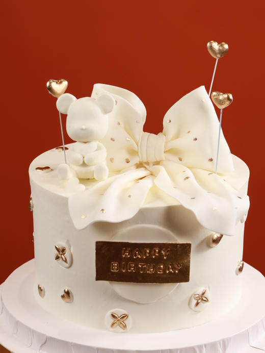 白色波点蝴蝶小熊 商品图3