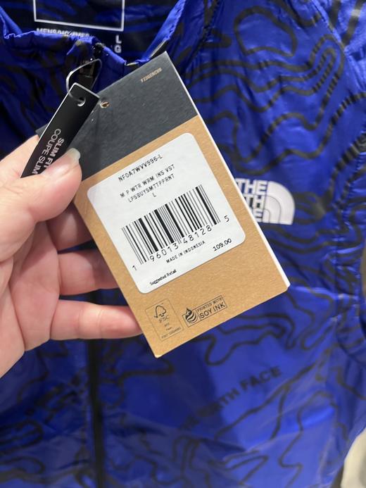 THE NORTH FACE/北面  男士修身版型印花LOGO拉链立领马甲 商品图2