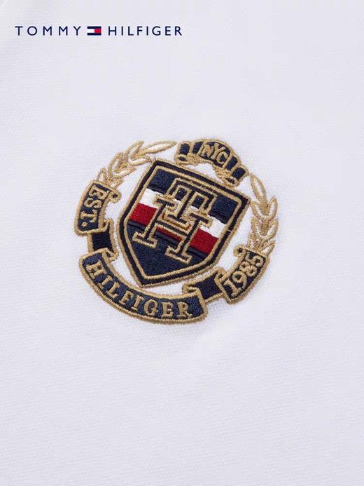 TOMMY HILFIGER  23新款春夏男装纯棉时尚徽章刺绣撞色翻领短袖POLO衫29412 商品图4