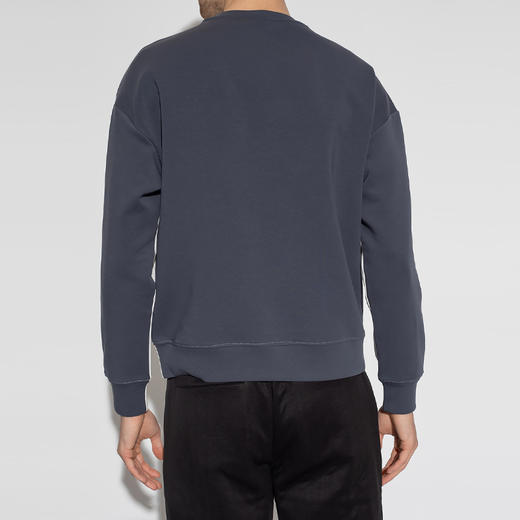 EMPORIO ARMANI 阿玛尼 男士棉质字母徽标印花长袖卫衣 白色/蓝色 3R1MBE 1JHSZ 0189 商品图2