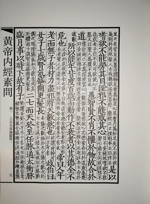 黃帝內經素問 國醫典藏影印系列 中医基本理论中医经典古籍影印本 人民卫生出版社9787117340649 商品图4