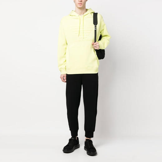 EMPORIO ARMANI 阿玛尼 男士棉质抽绳休闲运动裤 黑色 3R1PCG 1JHSZ 0999 商品图3