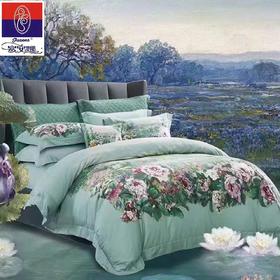 【春上新】10楼 富安娜 艺术油画床单四件套--莫奈印象 吊牌价6980-7980元 活动价3380-3680元