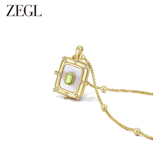 ZEGL设计师早春调色盘系列古巴叠戴项链女2023年新款锁骨链配饰品 商品图3
