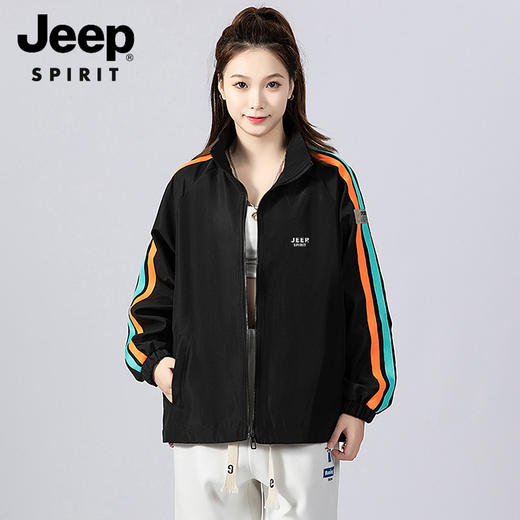 吉普2023新款春装情侣休闲立领夹克2306 商品图4