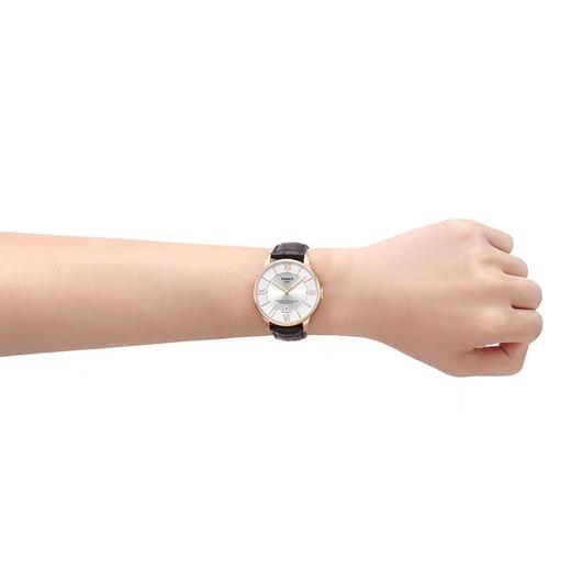 Tissot天梭杜鲁尔机械皮带男士商务手表男表 商品图4