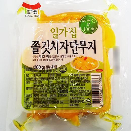 一家子劲道腌萝卜200g일가집 쫄깃치자단무지 商品图0