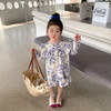 HNSBY31160 2023春秋新款女童碎花连衣裙韩版童装儿童宝宝荷叶花边长袖公主裙 商品缩略图1