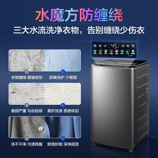 【水魔方】小天鹅洗衣机全自动彩屏波轮10公斤大容量 TB100MUIT 商品图1