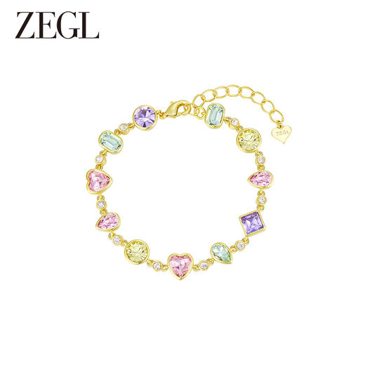 ZEGL设计师早春调色盘系列彩色多巴胺手链女轻奢小众精致夏日手饰 商品图0