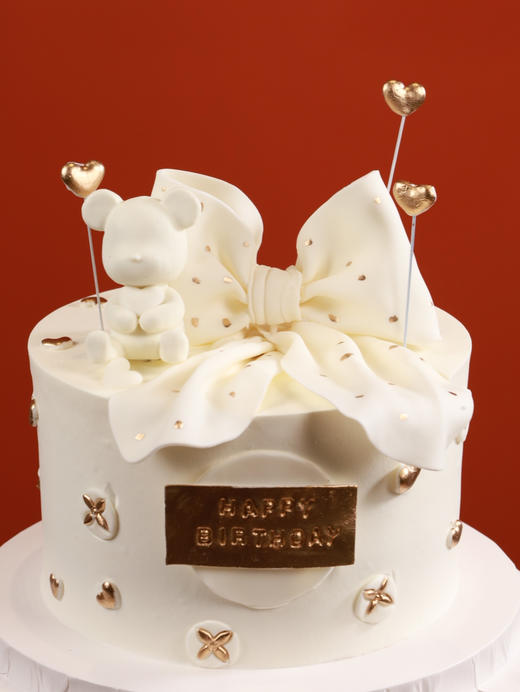 白色波点蝴蝶小熊 商品图2