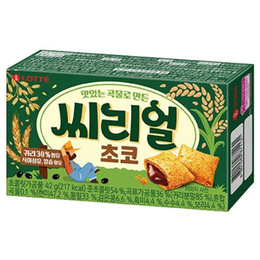 乐天谷物巧克力饼干42g롯데 씨리얼초코 商品图0