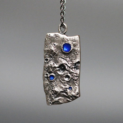 《月色》兔年月球异形仿古生肖银条（赠项链可佩戴） 商品图6