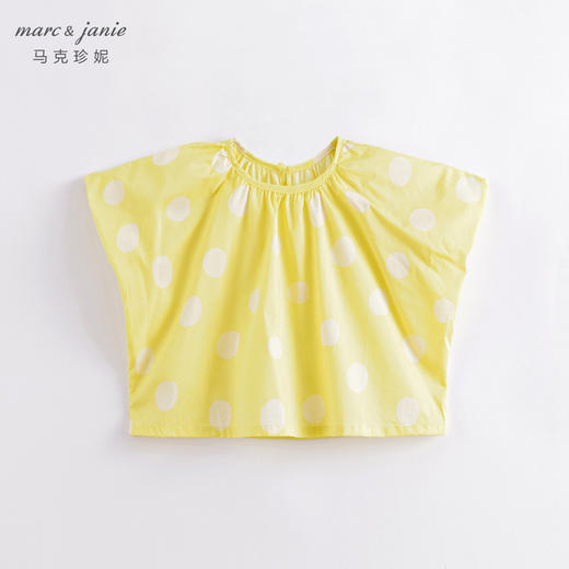 马克珍妮夏装新款 女童北欧风微鼓泡泡袖小衫230312 商品图1