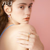 ZEGL设计师早春调色盘系列彩色爱心戒指女小众设计高级感食指戒子 商品缩略图4