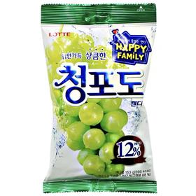 乐天青葡萄糖果153g롯데 청포도 캔디