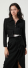 黑色进口缎面醋酸机能风短外套 商品缩略图2