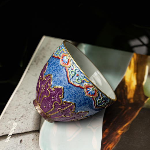 【宝】珐琅彩大业有成雕刻杯 商品图4