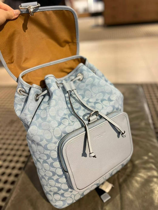 🇺🇸1999包邮！Coach Sullivan 香布雷翻盖抽绳双肩包🔥 商品图6