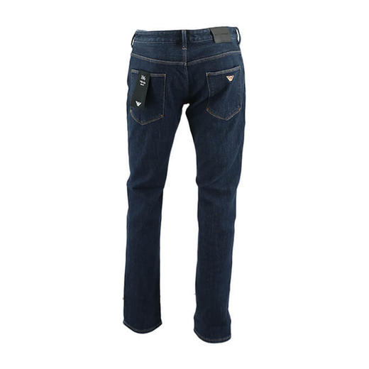 EMPORIO ARMANI 阿玛尼 男士棉质金属徽标休闲牛仔裤 蓝色 3R1J06 1DPXZ 0942 商品图1