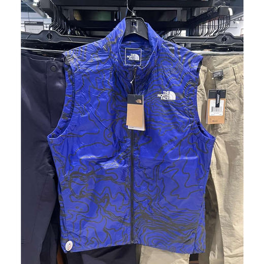 THE NORTH FACE/北面  男士修身版型印花LOGO拉链立领马甲 商品图0