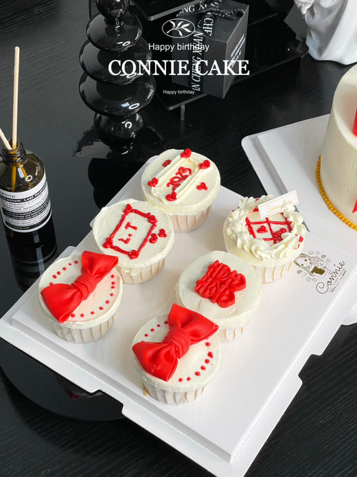 【1396】蝴蝶结订婚蛋糕+杯子组合 商品图6