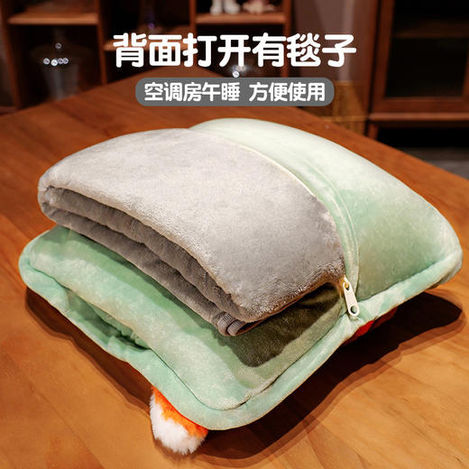 「四款可选！送毛毯」抱枕被多功能三合一 暖手手捂办公室便捷午睡靠垫法兰绒毯子居家布艺 商品图1