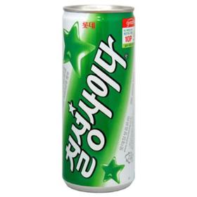 乐天七星碳酸饮料250ml롯데 칠성사이다