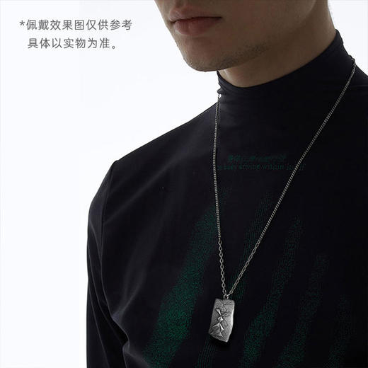 《月色》兔年月球异形仿古生肖银条（赠项链可佩戴） 商品图8