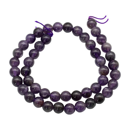 紫晶8mm珠料意卡米诺手串念珠单颗珠子散珠半成品 商品图8