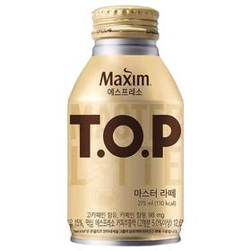 麦馨TOP拿铁咖啡275ml맥심 티오피 마스터라떼