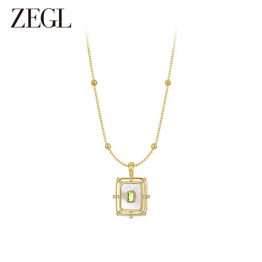 ZEGL设计师早春调色盘系列古巴叠戴项链女2023年新款锁骨链配饰品 商品图2