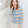 【彩色条纹针织开衫】23年春夏新品女士羊毛抽条修身针织保暖小外套 商品缩略图0
