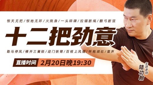 【2月20日】十二把劲意直播课 商品图0