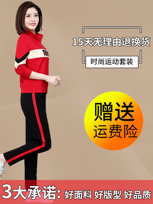 洋气时尚中老年女春秋卫衣运动服两件套（货号 SP2025） 商品图3