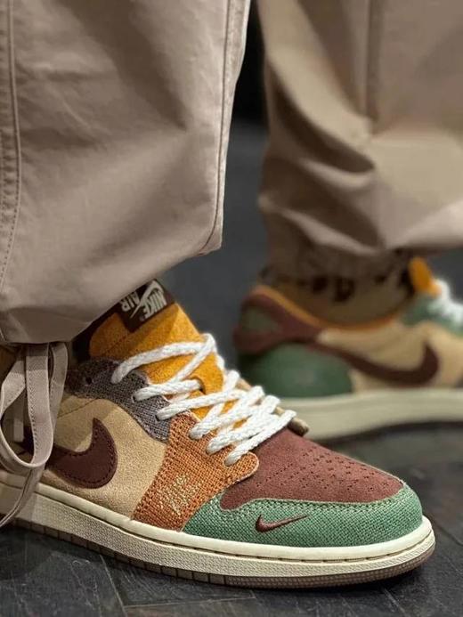 高版本！巫毒娃娃 情侣款多材质拼接低帮板鞋 商品图1