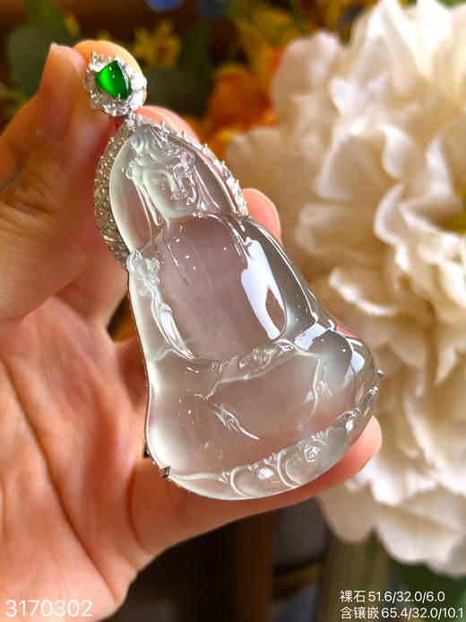 玻璃观音吊坠【3170302】具体价格微信咨询 商品图3