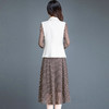 优雅修身，圆点连衣裙马甲两件套QYM--237732 商品缩略图2