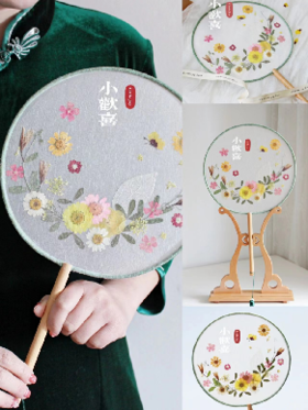 押花团扇沙龙
