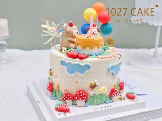 1027CAKE | 立体奶油霜小动物 猴子小狗 商品图2