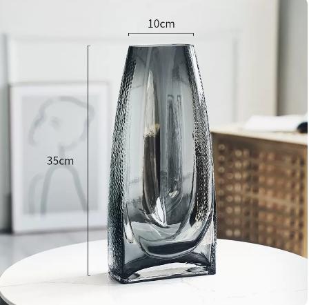 北欧轻奢简约方口玻璃花瓶---望苍 商品图4