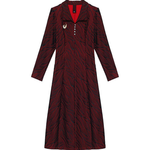 新款韩版修身气质优雅洋气妈妈裙MZ-AH22A1457 商品图4