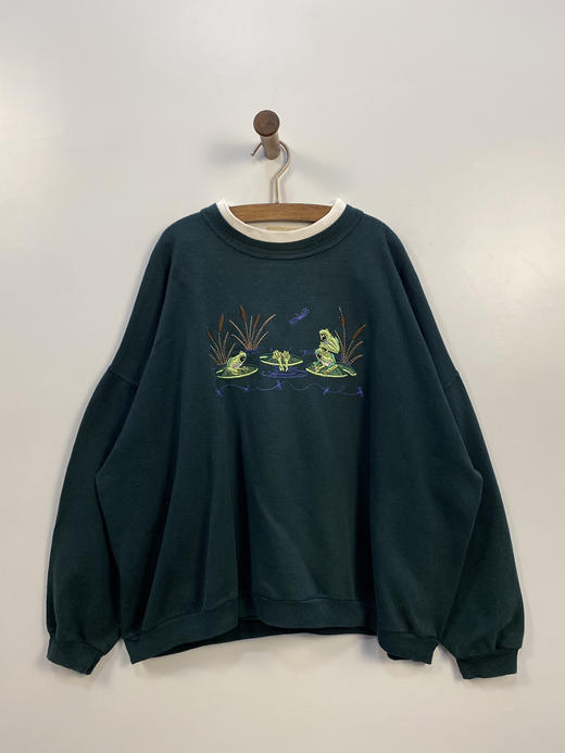 80年代 Vintage top stitch 全刺绣 卫衣 _SLSS(S) 商品图1