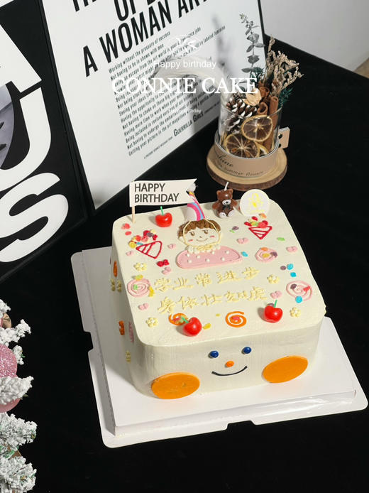 【1399】方形可爱笑脸手绘女孩 商品图2