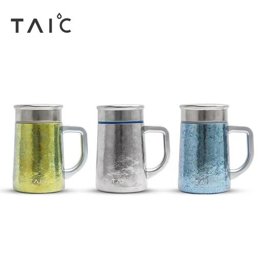 TAIC太可 纯钛保温杯带手柄办公室男用高档茶杯450ML 商品图2