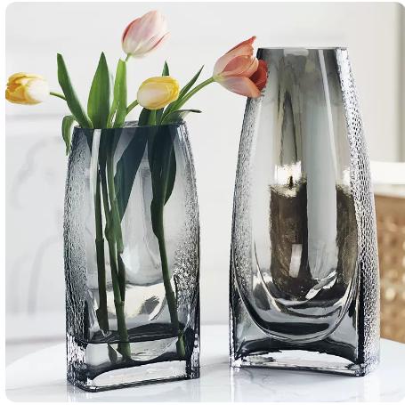 北欧轻奢简约方口玻璃花瓶---望苍 商品图3