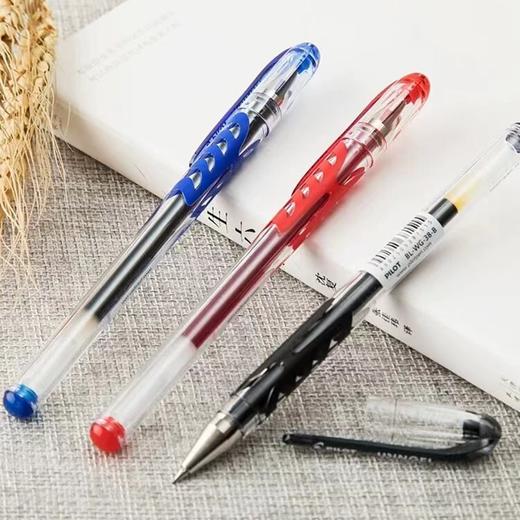 日本PILOT百乐 BL-WG滑力笔|啫喱笔中性笔0.5mm黑红笔水性笔办公考试笔子弹头式顺滑特耐写 商品图5