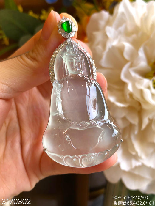 玻璃观音吊坠【3170302】具体价格微信咨询 商品图5
