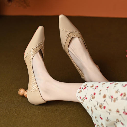 优雅复古风，宫廷高跟单鞋HY-Y2560 商品图7