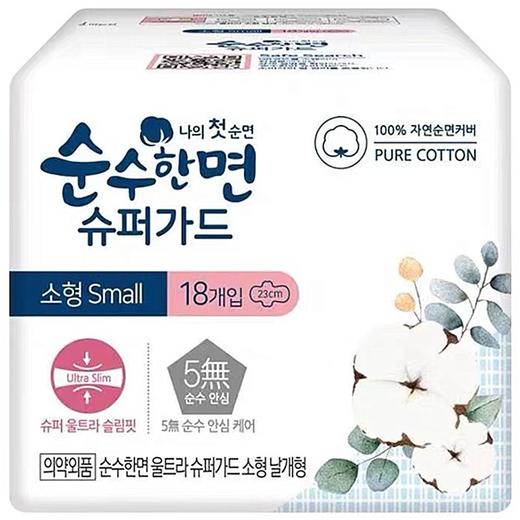 可绿纳乐美人纯棉卫生巾(小x18)순수한면 슈퍼가드 소형 商品图0